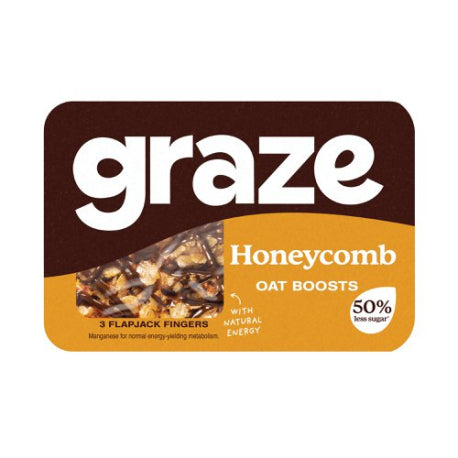 Graze Honeycomb Oat Boost 50g - Case of 9 [Best Before: 05/10/2025]