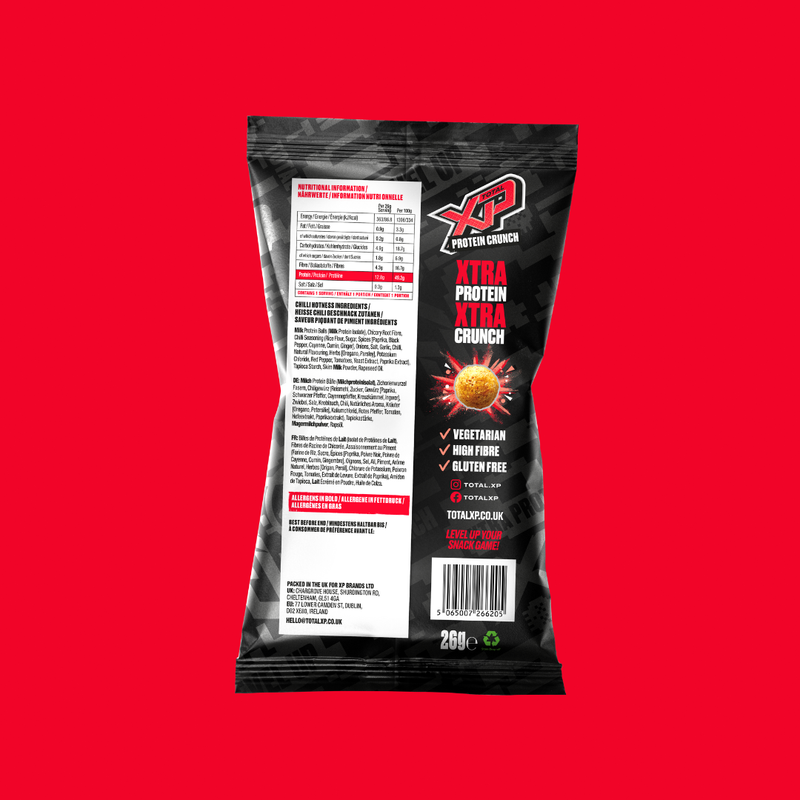 Total XP Protein Crunch Chilli Hotness Flavour 26g - Case of 12