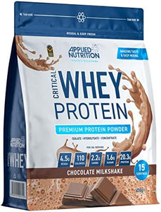 Applied Nutrition Chocolate Milkshake Flavour Critical Whey Protein Powder 450g