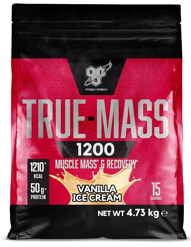 BSN True-Mass 1200 Vanilla Ice Cream Flavour Mass Gainer 4.73kg [Best Before: 22/11/2025]