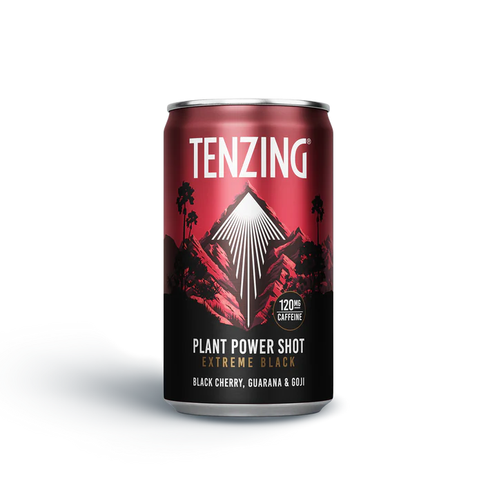 Tenzing Black Cherry, Guarana & Goji Plant Power Shot 150ml - Case of 24 [Best Before: 31/01/2025]