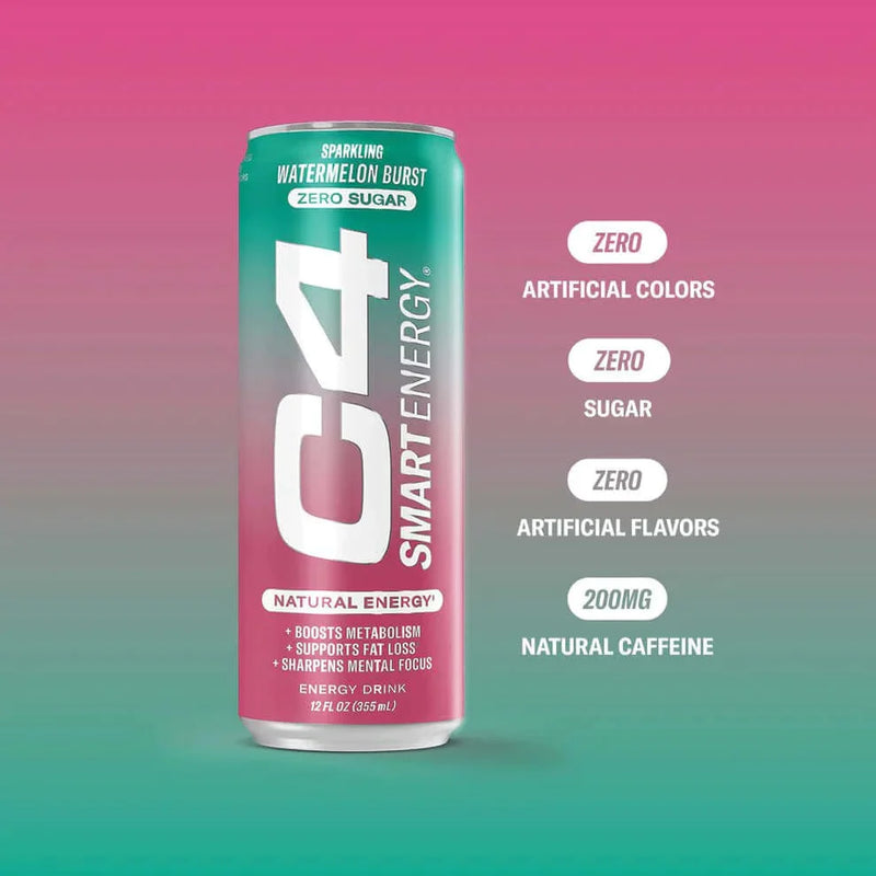 C4 Watermelon Burst Flavour Energy Drink 330ml - Case of 12