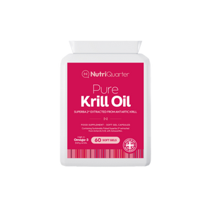 NutriQuarter Pure Krill Oil (Superba 2) Soft Gels (60 Soft Gels)