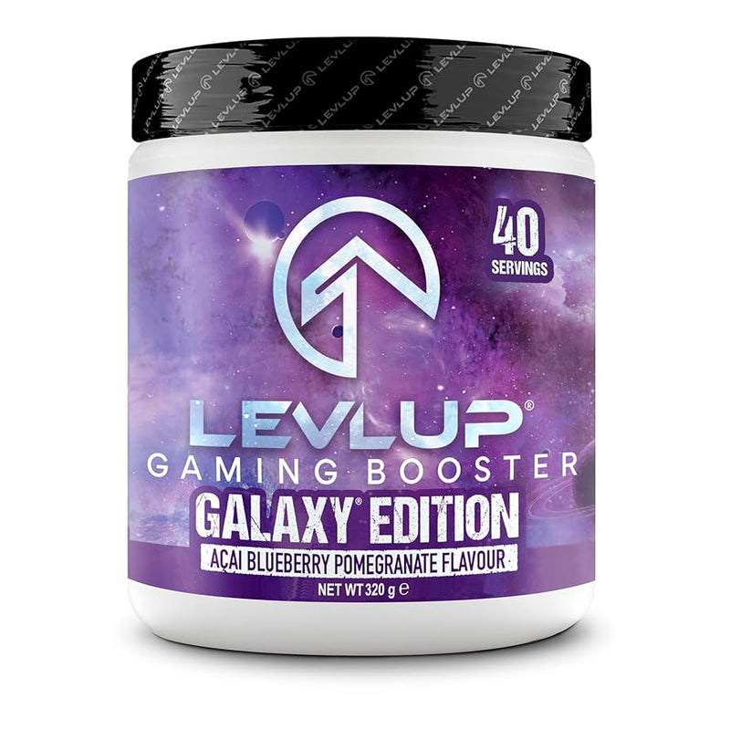 LevlUp Galaxy Edition Acai Blueberry & Pomegranate Flavour Gaming Booster 320g [Best Before: 20/11/2025]