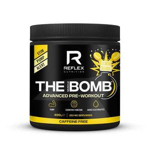 Reflex Nutrition The Muscle Bomb Lemon Sherbet Caffeine Free 400g [Best Before: 31/10/2025]