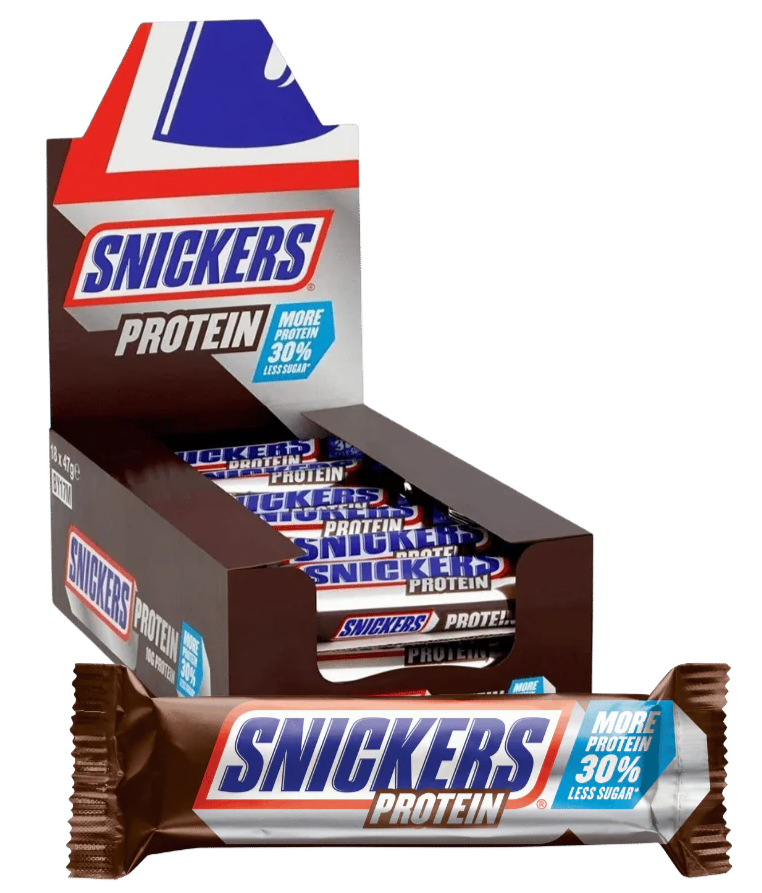 Snickers Protein Chocolate Bar 47g - Case of 18 [Best Before: 09/10/2025]