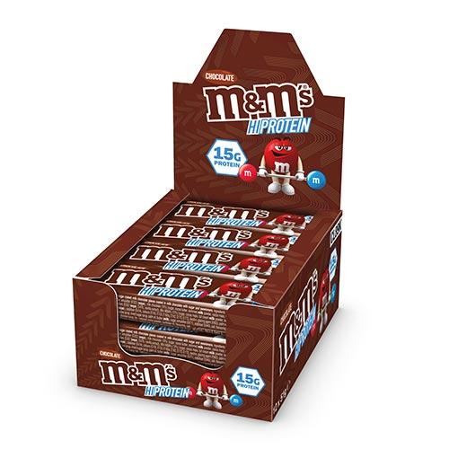 M&M's Chocolate Hi Protein Bar 51g - Case of 12 [Best Before: 24/10/2025]