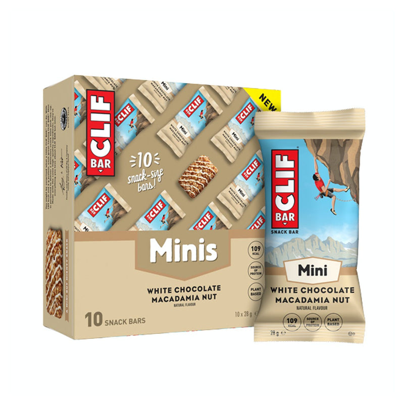 Clif Bar Minis White Chocolate Macadamia Nut Flavour 28g  - Case of 10 [Best Before: 17/03/2026]