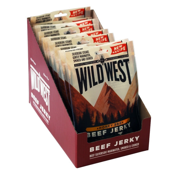 Wild West Honey BBQ Flavour Beef Jerky 35g - Case of 12